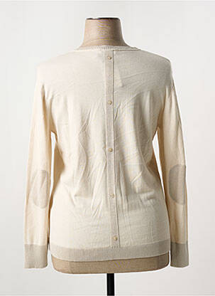 Pull stretch manches longues beige LUCIA femme