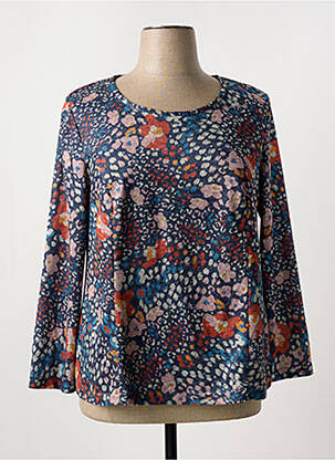 Pull bleu FRANCE RIVOIRE pour femme