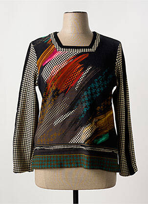 Pull noir FRANCE RIVOIRE pour femme