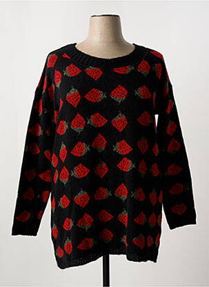 Pull noir SOPHIA CURVY pour femme