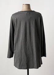 T-shirt gris SEMPRE PIU BY CHALOU pour femme seconde vue