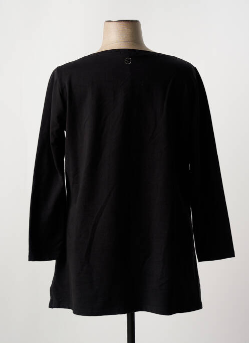 T-shirt manches longues manches longues noir SOPHIA CURVY femme