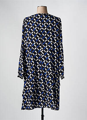 Robe mi-longue manches longues manches longues noir PAUSE CAFE femme