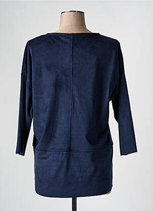 Top stretch manches 3/4 bleu ANDAMIO femme
