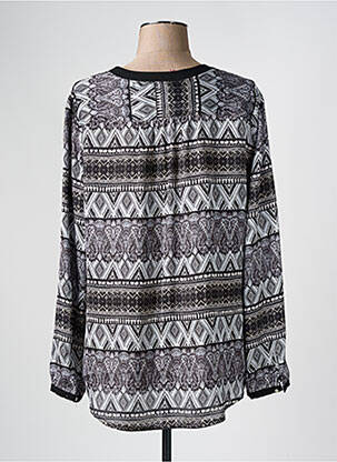 Blouse imprimé fantaisie manches longues noir TINTA STYLE femme