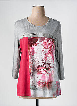 T-shirt manches longues manches longues gris FRANK WALDER femme