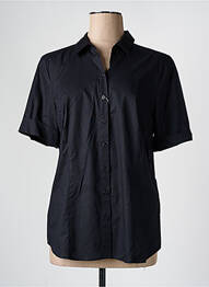 Chemisier manches courtes manches courtes noir ERFO femme