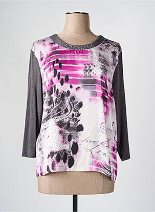 T-shirt manches longues manches longues gris LUCIA femme