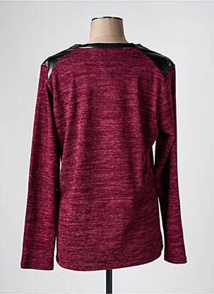 Pull coupe droite manches longues violet FRED SABATIER femme