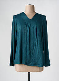 Pull stretch manches longues vert FRANCE RIVOIRE femme