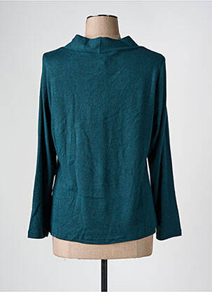 Pull coupe droite manches longues vert FRANCE RIVOIRE femme