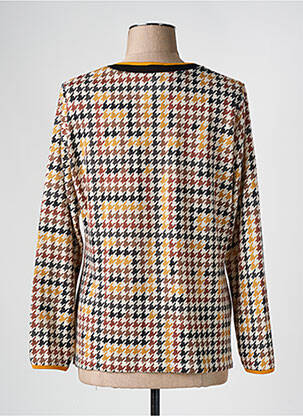 Pull coupe droite manches longues jaune FRANCE RIVOIRE femme