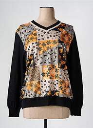 Pull coupe cintrée manches longues noir MERI & ESCA femme