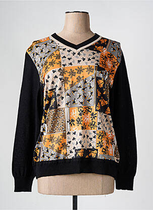 Pull coupe cintrée manches longues noir MERI & ESCA femme
