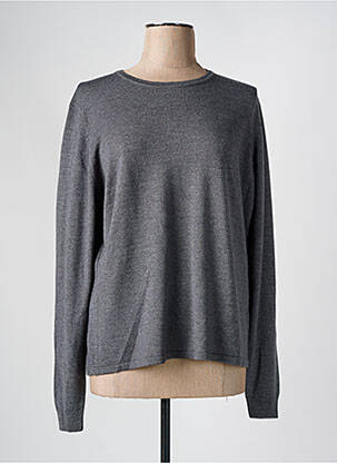 Pull coupe droite manches longues gris ESCORPION femme