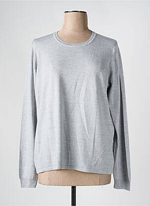Pull coupe droite manches longues gris ESCORPION femme