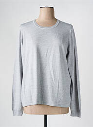 Pull col rond manches longues gris ESCORPION femme