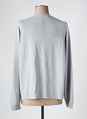 Pull coupe droite manches longues gris ESCORPION femme