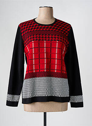 Pull coupe cintrée manches longues noir SAINT CHARLES femme