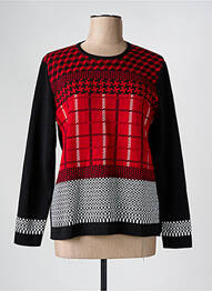 Pull coupe cintrée manches longues noir SAINT CHARLES femme