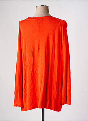 Pull coupe droite manches longues orange ELENA MIRO femme