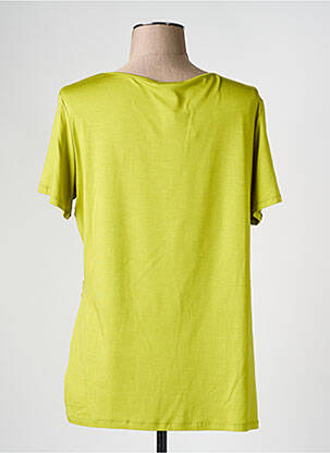 T-shirt coupe droite manches courtes vert ELENA MIRO femme