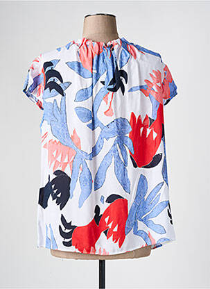 T-shirt imprimé fantaisie manches courtes blanc FABER femme