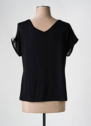 T-shirt imprimé fantaisie manches courtes noir OLIVIER PHILIPS femme