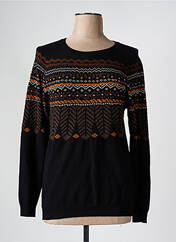 Pull noir PAUSE CAFE pour femme seconde vue