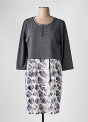 Robe mi-longue gris ANDAMIO pour femme seconde vue