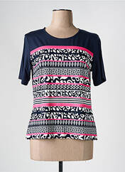 T-shirt bleu FRANK WALDER pour femme seconde vue