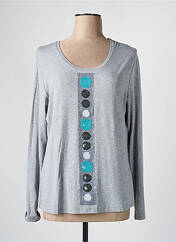 T-shirt gris FRANK WALDER pour femme seconde vue