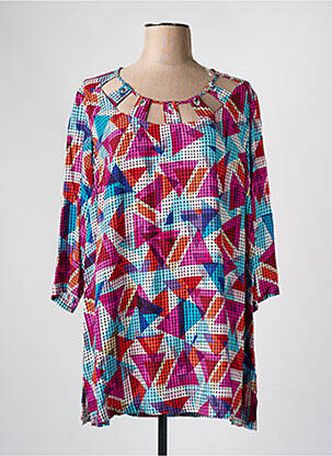 Tunique manches longues rose CHALOU pour femme