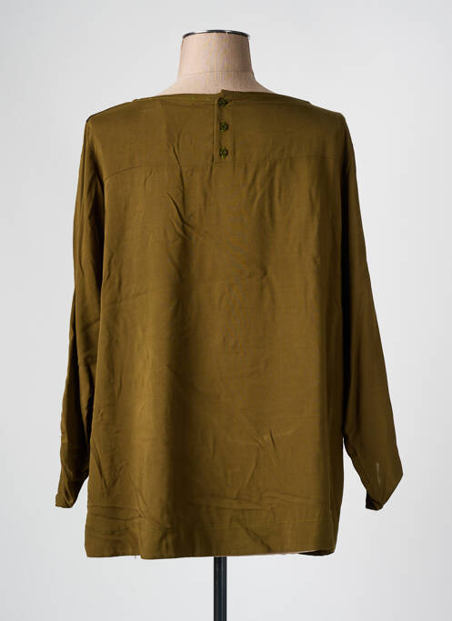 Top imprimé fantaisie manches longues vert FA CONCEPT femme