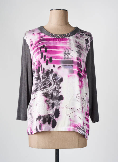 T-shirt manches longues manches longues gris LUCIA femme