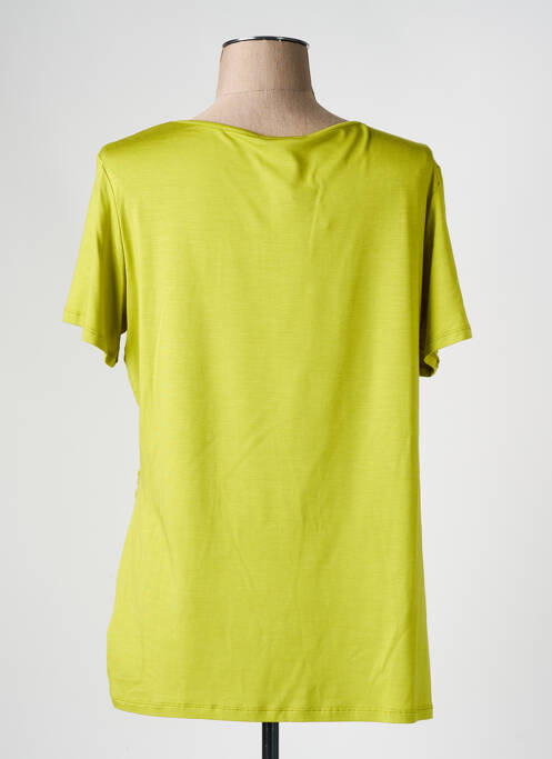 T-shirt coupe droite manches courtes vert ELENA MIRO femme