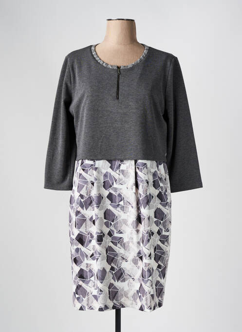 Robe mi-longue gris ANDAMIO pour femme