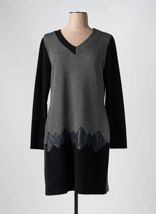 Robe mi-longue noir ANDAMIO pour femme