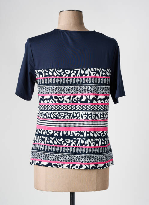 T-shirt bleu FRANK WALDER pour femme