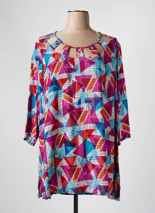 Tunique manches longues rose CHALOU pour femme