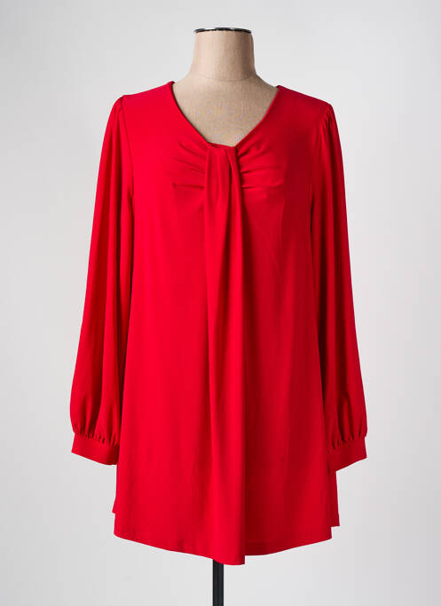 Tunique manches longues rouge YOEK pour femme