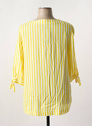 Blouse col rond manches 3/4 jaune SEE YOU femme