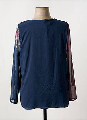 Blouse légère et transparente manches longues rouge FRANCE RIVOIRE femme