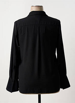 Blouse poignets boutonnés avec fente manches longues noir JOSEPH RIBKOFF femme