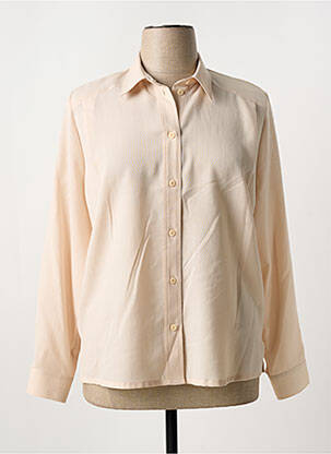 Chemisier tissage crêpe manches longues beige SOMMERMANN femme