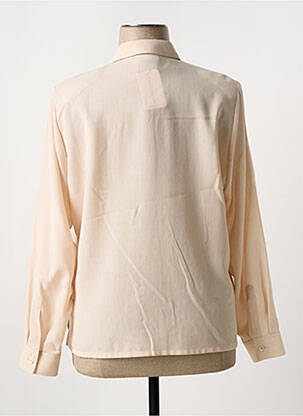 Chemisier tissage crêpe manches longues beige SOMMERMANN femme