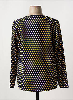 Blouse imprimé fantaisie manches longues noir FRED SABATIER femme