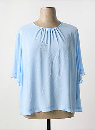 Blouse manches courtes manches courtes bleu SOMMERMANN femme