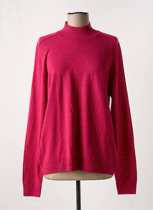 Pull tissage chiné manches longues rose ESCORPION femme
