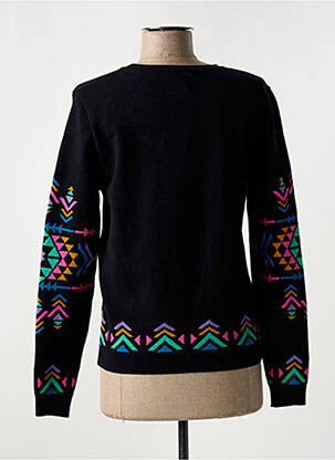 Pull coupe cintrée manches longues noir PAUSE CAFE femme